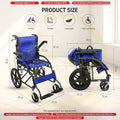Emascare Flip Up Armrest Foldable Footrest Wheelchair 11kg Kerusi Roda Ringan GA3846623-149736 - MDA Approved
