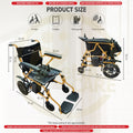 Electric Wheelchair Ringan Hanya 28kg Kerusi Roda Elektrik Lightweight Foldable Transport Auto Motor Wheelchair Remote S