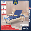 Standard Hospital Bed Manual Single Crank Katil Hospital Manual with Wheel or No Wheel Beroda