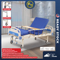 Standard Hospital Bed Manual Double Crank Katil Hospital Manual with Wheel or No Wheel Beroda