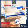 Flat Bed with ABS Headboard and Footboard Hospital Bed Katil Hospital No Wheel