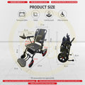 Electric Ultra Lightweight Airplane Carbon Fiber Coated Wheelchair Auto Motor Wheelchair Kerusi Roda Karan Cabin Train
