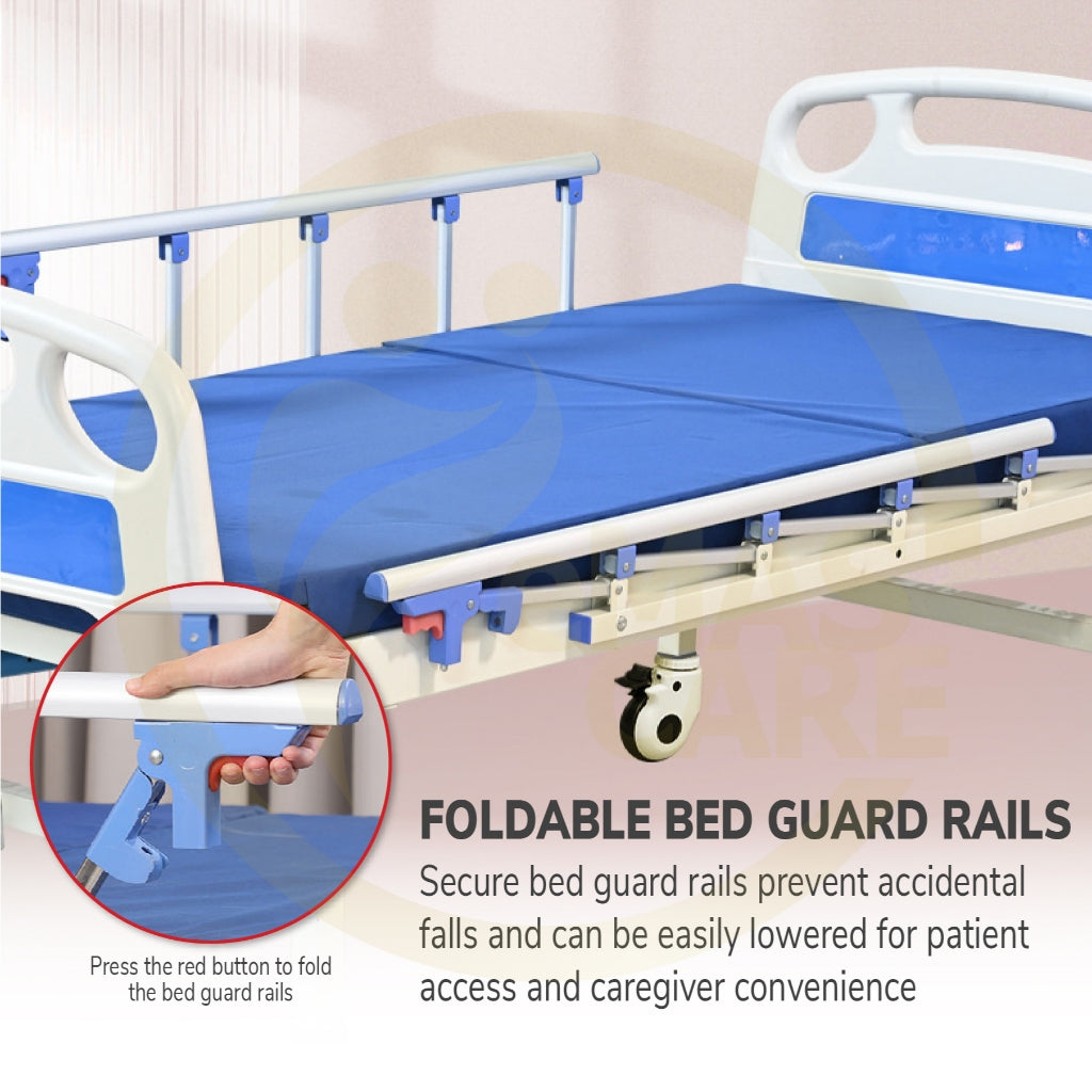 Electric Remote Control Hospital Bed 3 Function Electrical Mattress Dining Table Backrest Lifting Mode Katil Hospital