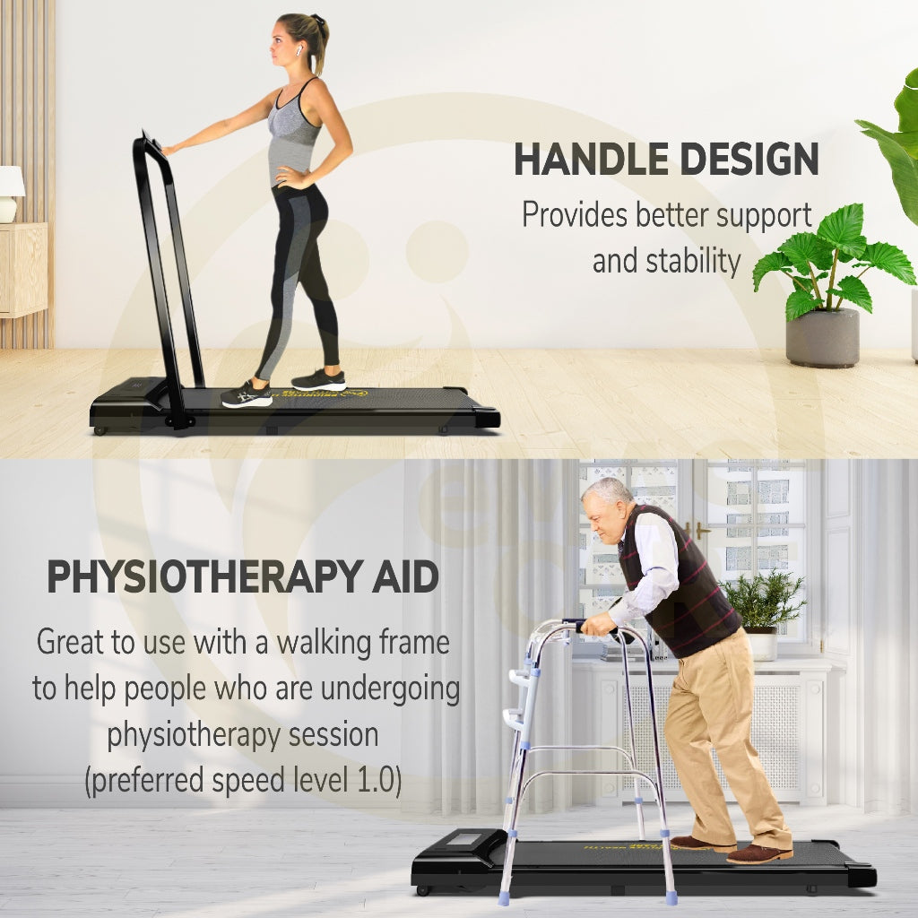 3.0HP Walking Treadmill With Handle Smart Walking Pad Machine Ultra-Thin Home Exercise Equipment Indoor Run/Walk Machine