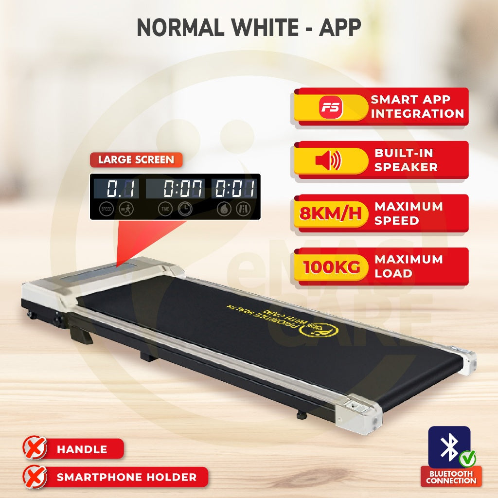 3.0HP Walking Treadmill With Handle Smart Walking Pad Machine Ultra-Thin Home Exercise Equipment Indoor Run/Walk Machine