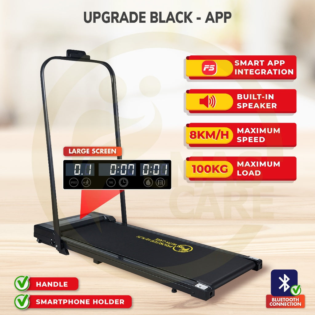 3.0HP Walking Treadmill With Handle Smart Walking Pad Machine Ultra-Thin Home Exercise Equipment Indoor Run/Walk Machine