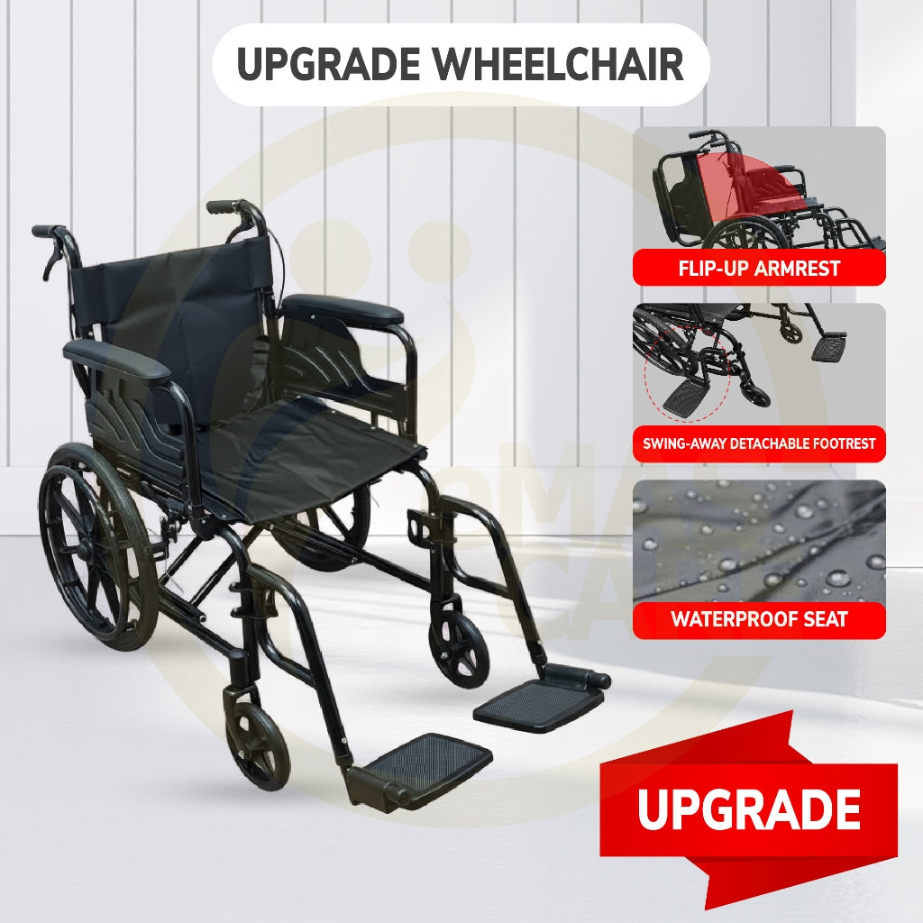 Emascare Self Push Big Wheel Wheelchair 13kg Kerusi Roda Ringan Tayar Besar GA3846623-149736 - MDA Approved