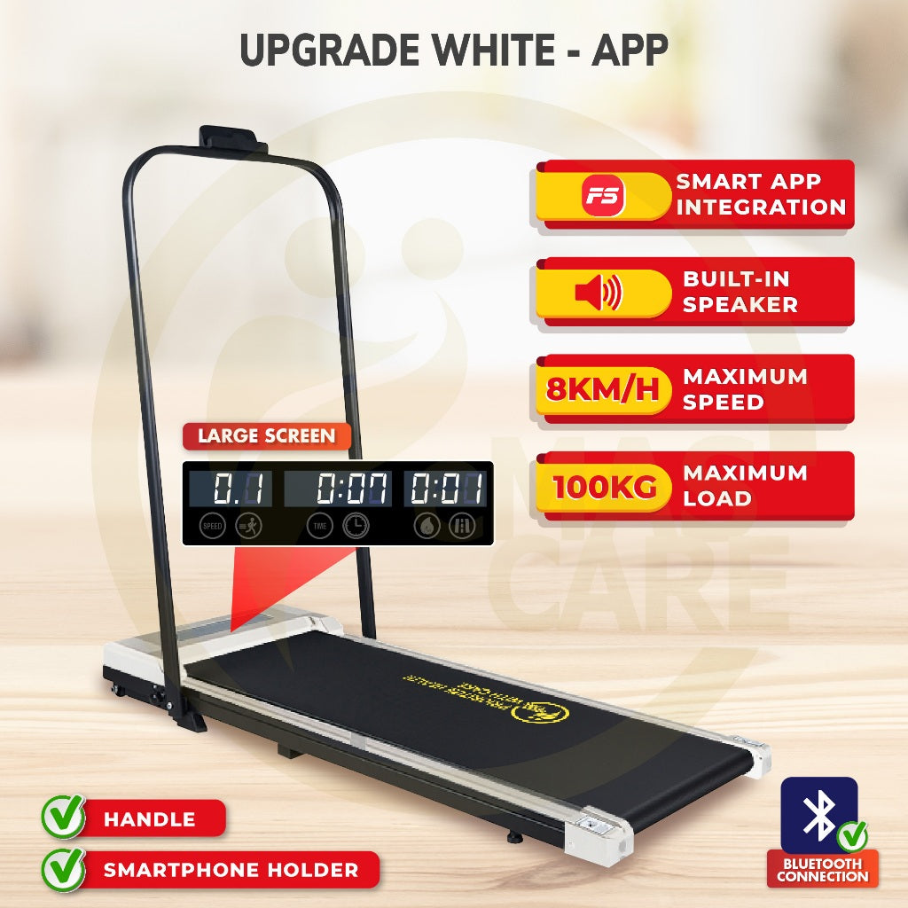 3.0HP Walking Treadmill With Handle Smart Walking Pad Machine Ultra-Thin Home Exercise Equipment Indoor Run/Walk Machine